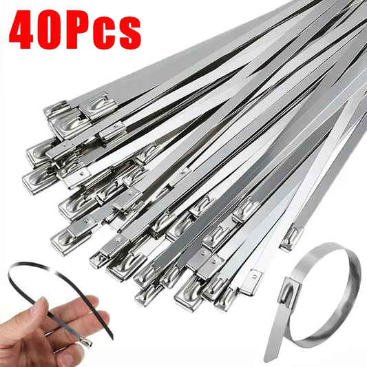 Silver Stainless Steel Cable Ties